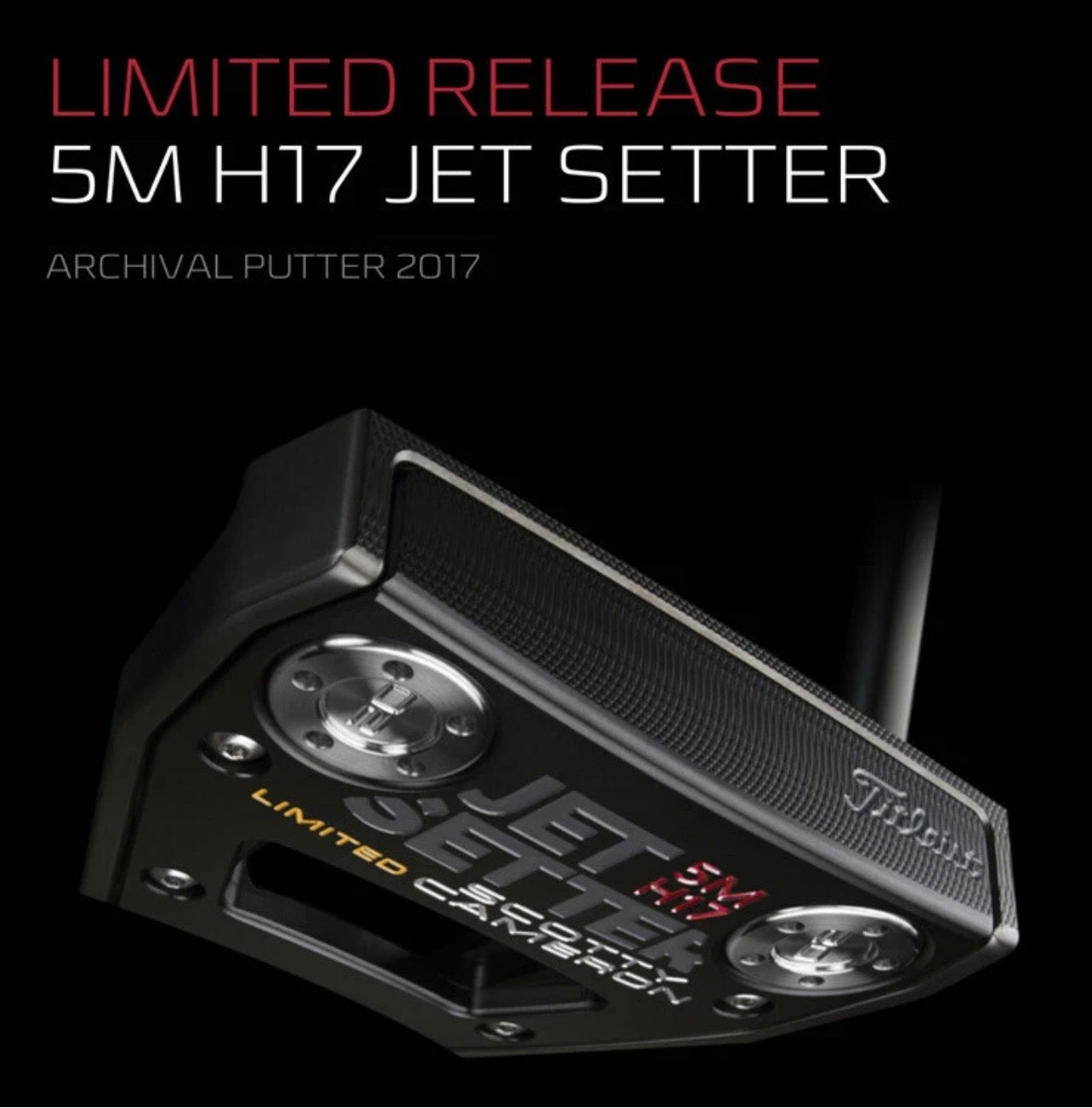 Scotty Cameron Jet Setter 5M H7 Limited Putter – Rare Black Finish 🔥